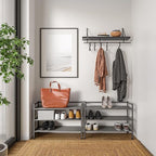 Seville Classics Sturdy Freestanding Storage Shelf for Bedroom, Closet, Entryway, Dorm Room Organizer Stackable Durable Metal