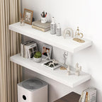 Dreamland 48" Floating Shelves for Wall, 12" Deep Thicker White Floating Shelves, Wall-Mounted Shelves for Bedroom, Living Ro