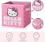 Hello Kitty Set of 2 Durable Storage Cubes with Handles, 10"x10"x10" Cubes
