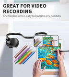 Magnetic Gooseneck Phone Holder Mount for iPhone 17/16/15/14/13/12 - Magnetic Stand Tabletop Clamp 360°Rotation Adjustable for Office/Home Compatible with iPhone 17 16 15 14 13 12 Mini Plus Pro Max