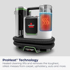 BISSELL® Little Green® Proheat® Pet, Portable Deep Cleaner with Heated Cleaning Technology, Self-Cleaning Tough Stain Tool an