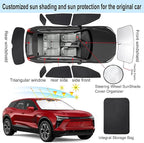 Windshield Sun Shade Car Windshield Foldable Full Windows Coverage Custom Fit for Che-vrolet Blazer EV 2024-2026 Accessories Car Window Shades Block Sun UV Rays 8PCS