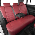 HKZ Fit RAV4 Hybrid Car Seat Cover Set for 2013 2014 2015 2016 2017 2018 Toyota RAV4 Hybrid-Leather(Burgundy)