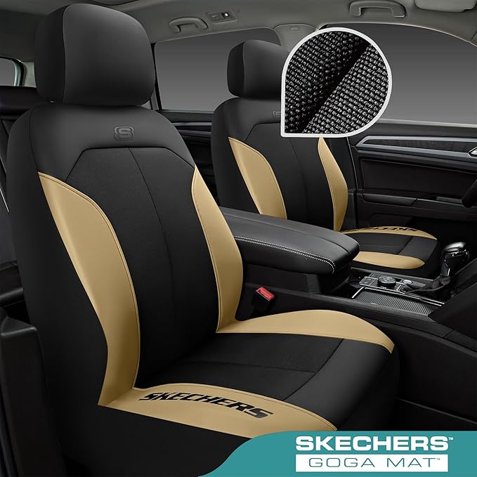 Skechers Car Seat Covers,GOGA Mat Oxford Cloth Seat Covers,Waterproof Car Seat Covers Front Seats,Automotive Universal Fit Se