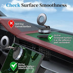 PlusAcc Vacuum Magnetic Phone Holder for Car (No Charging)