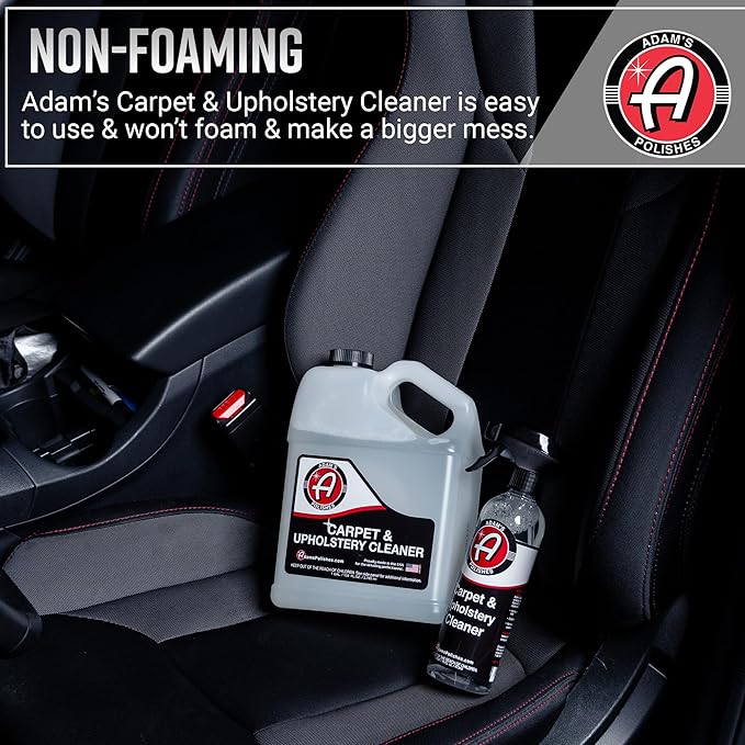 Adam's Polishes Carpet & Upholstery Cleaner - Powerful Carpet Cleaner For Auto Detailing | Cloth, Upholstery & Fabric Car Int