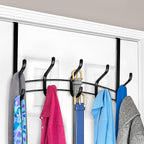 LYNK Professional® Home™ Over the Door Hooks - 10 Hook – Over the Door Coat Rack - Over the Door Hanger - Hanging Towels or C