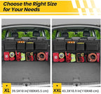 Car Backseat Hanging Trunk Organizer Extra-Long, 30% More Storage, 8 Large Pockets Car Storage Bag for SUV, Truck, Van - Super