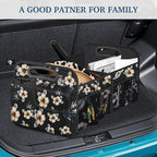 Femuar Car Trunk Organizer, Car Storage Organizer with Large Capacity Waterproof Collapsible Trunk Organizer for Car Suv/Jeep/Sedan