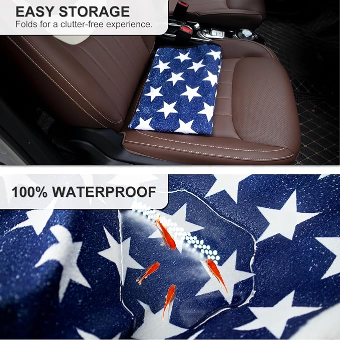 Waterproof Sweating Car Seat Cover for Post Gym Workout, Running, Swimming, Beach and Hiking, Universal Fit Non-Slip Bucket S