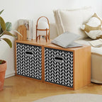 Fabric storage bins Cubes, Fabric Cube Organizer with Handle, Foldable Cube Bins for Cloth or Accessary Storage, 11x11x11, Se