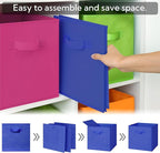 GRANNY SAYS 11 Inch Cube Storage Bins, Colorful Cube Storage Organizer, Fabric Storage Bins, Storage Cubes for Shelves, Close