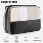 6 Set Compression Packing Cubes for Travel, Lightweight and Space-Saving Luggage Organizer Bags, Sturdy Travel Essentials for