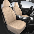 Car Seat Covers, Quilting Leather Seat Cover Two Front Seats, Waterproof Faux Leather Automotive Seat Covers for Cars, Univer