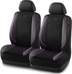 Skechers Air-Cooled Memory Foam Seat Covers,Mesh Thick Car Seat Covers,Piping Leather Car Seat Covers Front Seats,Airbag Comp
