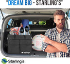 Starling's Car Trunk Organizer Super Strong, Foldable Storage Cargo Box for SUV, Auto, Truck Nonslip Waterproof Bottom, Fits