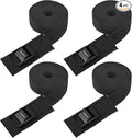 Ayaport Lashing Straps with Buckles Adjustable Cam Buckle Tie Down Cinch Strap for Packing Black 4 Pack