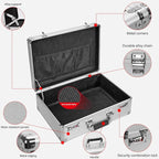 LOCKCURX File Organizer Storage Box - 18.9 x 14.6 x 6.3 Inch X-Large, Portable Locking Storage Totes with Dual Combination Lo