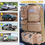 Universal Tactical Seat Back Organizer Vehicle Molle Panel Organizer Storage Bag with 5 Detachable Molle Pouch for All Vehicel Such as Jeep,Truck,SUV, Car, Ford,Chevy etc