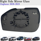 Explorer Passenger Side Mirror Glass Compatible with Ford Explorer 2020 2021 2022 2023 2024 2025 Right Mirror Glass Heated BSD with Blind Spot Detection with Backing Plate