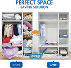8 Jumbo Vacuum Storage Bags, Space Saver Bags, Vacuum Seal Bags with Hand Pump for Comforters, Blankets, Bedding, Pillows and