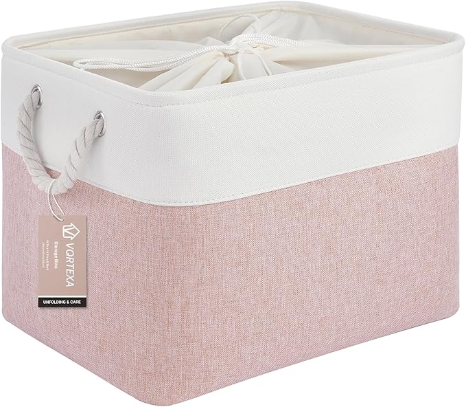 Large Storage Baskets- 16x12x12 inch Storage Bins for Shelves and Closet Organizing, Foldable Fabric Bin for Home Organizatio