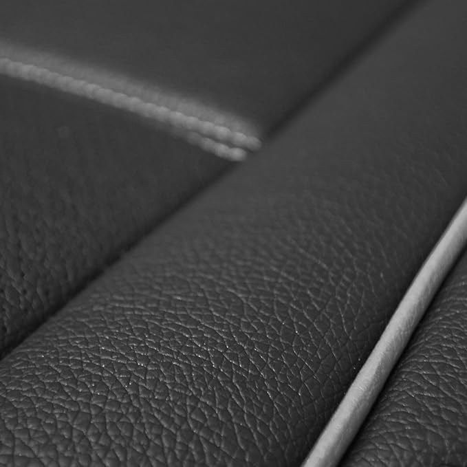 FH Group Front Set Faux Leather Car Seat Covers Cushions for Low Back Seat, Universal Fit, Airbag Compatible Seat Cover for S