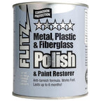 Flitz Metal Polish Paste - 2lb Can of USA-Made Polish for Solid Chrome, Stainless Steel, Aluminum- Non-Abrasive for Light Oxidation - Requires Manual Buffing - Not for Plated/Coated Surfaces (1 Pack)