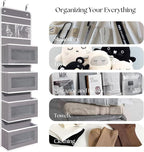 Giraffe Creation Over Door Organizer with 4 Large Capacity Pockets, Hanging Organizer Storage for Closet Bathroom Nursery Bed