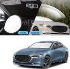 TINGLU Sun Shade for Mazda 3 Mazda3 2019-2024 2025 2026 Accessories Windshield Sun Shade Window Shade UV Rays Protection Sun Visor Cover with Steering Wheel Sunshade Storage Bag
