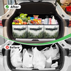 Reusable Grocery Bags Heavy Duty Shopping Bags Foldable Large Tote Bags with Long Handles & Hard Bottom
