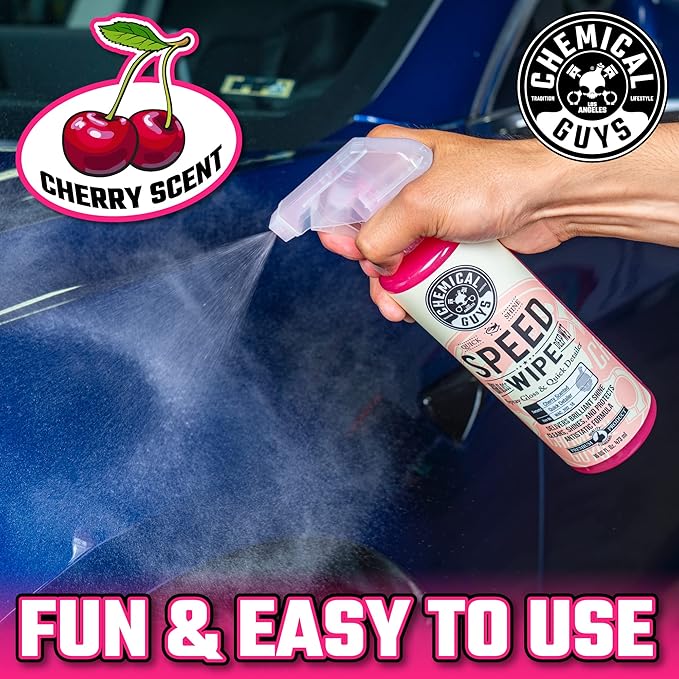 Chemical Guys Speed Wipe Quick Detailer - High Gloss, Streak-Free Shine, Detail Spray for Cars, Trucks, Motorcycles, RVs, and