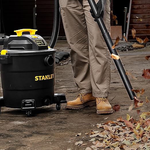 STANLEY 12 Gallon 5.5 Peak HP Wet/Dry Vacuum, 3 in 1 Shop Vacuum Blower,1-7/8"x6 Hose, Range for Garage, Carpet Clean, Worksh