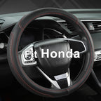 West Llama Customized Auto Car Steering Wheel Cover for Honda Accord Civic CR-V HR-V Pilot Fit Passport Odyssey 14.5-15inch(B