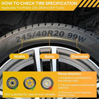 Tire Chains, Snow Chains, Anti-slip Tire Chains for Cars SUVs Pickup Trucks Adjustable Emergency Transaction Chains for Ice S