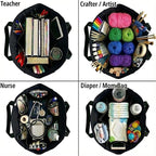 Extra Large Canvas Tote Bag - Big Reusable Grocery Shopping Heavy Duty Foldable