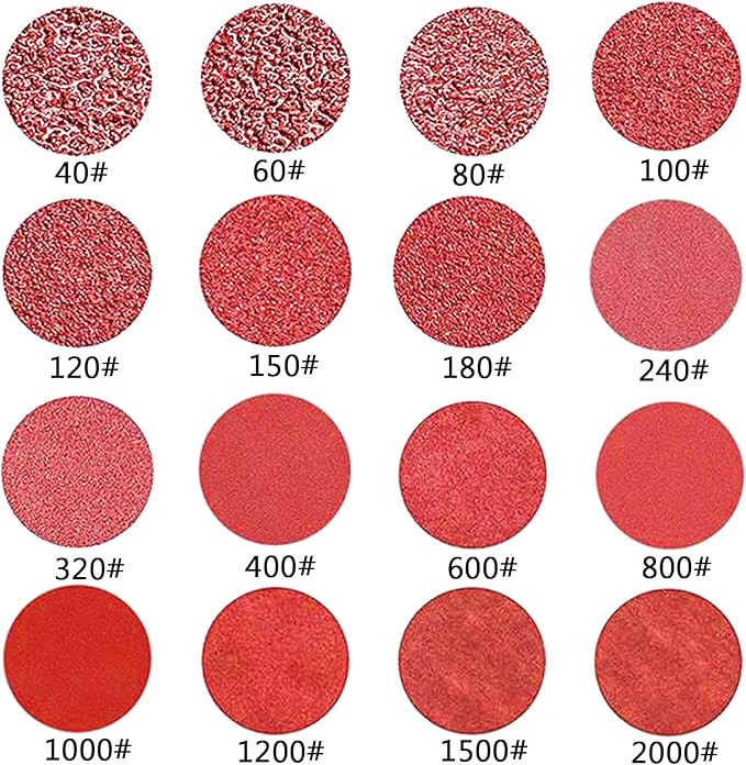 320PCS 3 Inch Sanding Discs, MAPRIAL Headlight Restoration Kit 40-2000 Grit Assortment Hook and Loop Sandpaper with 1/8”Shank Backer Plate, Sanding Pad for Drill Tools Attachment, Woodworking, Metal