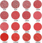 320PCS 3 Inch Sanding Discs, MAPRIAL Headlight Restoration Kit 40-2000 Grit Assortment Hook and Loop Sandpaper with 1/8”Shank Backer Plate, Sanding Pad for Drill Tools Attachment, Woodworking, Metal