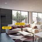 Greenfilm Static Cling Film 20% Window Tint for Residential and Car Use – DIY Non-Adhesive, Removable Window Tint for Enhanced Privacy, UV Protection, Glare Reduction, and Heat Blocking (48" x 212")