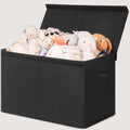 INDRESSME 25"x13"x16" Large Toy Storage, Foldable Storage Bins with Dividers, Toy Chests for Closet, Playroom, Bedroom, Toy B