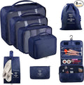 Packing Cubes, 8 Pcs Travel Packing Organizers for Suitcases, Large Capacity Travel Luggage Organizers Set includes 8 Storage