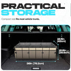 FORTEM Trunk Organizer with Cooler For SUV Car Trunk, Foldable Storage, Car Accessories for Women Men, Collapsible Bag, Perfect