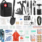 Abpir318 PCS Emergency Survival Kit, Survival Gear and Equipment First Aid Kit Med Supplies for Vehicles Travel Car Camping H