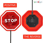 Andalus Brands Flashing LED Stop Sign Garage Parking Assistant System | Bumper Sensor,Red (1 Pack)