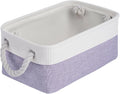 Storage Baskets for Shelves 11.8x7.9x5.2 Inch, Foldable Fabric Storage Bins with Handles, Small Storage Baskets for Organizin
