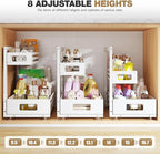 2 Pack 17IN-Depth Under Sink Organizer,Pull Out Cabinet Organizer With Smooth Cylindrical Rail,Metal Slide Out Drawer for Kit