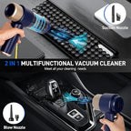 Sweetone Car Vacuum Portable Cordless, 15000 Pa Vacuum Cleaner and Air Duster, Handheld Car Vacuum Cleaner with Led Light and