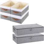 Clothing Storage Bins, Clothes Boxes with Handles, Underbed Storage Box With Sturdy Structure, Baskets for Organizing