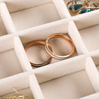 Frebeauty Extra Large Acrylic Jewelry Box for Women Girls 5 Layers Clear Velvet Earring Organizer with 5 Drawers Rings Displa