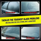 Cerium Oxide Glass Polishing Kit - Remove Scratches, Water Spots & Restore Clarity | Windshield Scratch Remover with Polish & Sealant | Complete DIY Kit